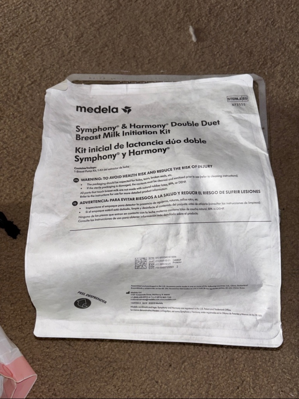 Medela White Symphony & Harmony Breast Milk Initiation Kit Pack